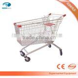 2016 Top Selling 60-240L Asian and Europe Style Supermarket Metal Shopping Trolley thumbnail-1