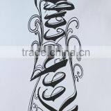 High Quality Letter Gold Flash Metallic Metal Custom Water Transfer Temporary Tattoo Stickers Body Art thumbnail-5