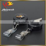Holywish promotional retractable badge holder with alligator clip