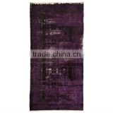 Handmade Purple Over-dyed Rug (11 x 6 feet)