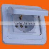 European Style Flush Mounting Schuko Socket Outlet With Cover (F2510)