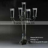 Top Crystal Glass Candelabra Votive Holder Candle Holders