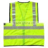 Wholesale 2014 News OEM 100% Polyester High Quality Highway Waistcoat With Zipper & ID Pockets thumbnail-3