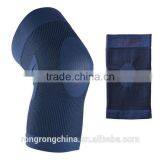 Fashion Navy Basketball Leg Sleeve Jacquard Compression Knee Sleeve For Sports