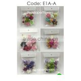 50 Set of 5 Shape Handmade Mulberry Paper Flower Wedding Party, Scrap-booking Crafts, Wholesale E1A