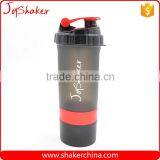 600ML BPA Free Plastic Protein Shaker Bottle With Pill Box & Powder Compartment thumbnail-3