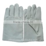 White Pigskin Leather Heat-resistant Working Gloves