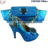 CSB1220 Royal Blue March 2016 New Arrival Design High Quailty Low Price Hot Selling Beautiful Lady High Heel Shoes Match Bag thumbnail-1