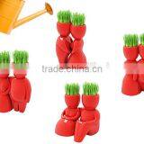 Boy Grass Head Ceramic Porcelain Planter ,Grass Head Ceramic Porcelain Planter ,Grass Head Ceramic Porcelain Planter thumbnail-5