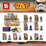 SY287 Yoda Obi-wan Clone Trooper Gun 8pcs Building Block Sets thumbnail-1