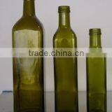 Green Square Olive Oil Glass Bottle thumbnail-1