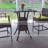 Outdoor Furniture Balcony High Seat PE Rattan Coffee Table Set FCO-1319