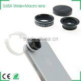 Advanced Version Mini 0.65x Wide Angle +10x Macro no Dark Shadow Camera Lens Kit for Iphone Samsung Htc lg Xiaomi Huawei