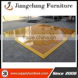 Natural Teak Wooden Dance Floor With Gold Anodized Aluminum Trim Quality Choice thumbnail-1