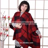 new design factory direct Hot selling Embroidered fur poncho shawl