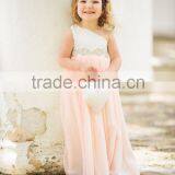 Hot Sale New Autumn Children Wedding Dress Baby Girls Dresses Kids Striped Bow Long-Sleeved Lace Princess thumbnail-5