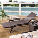 Luxury P.E Rattan Pool Sunbed - Gerneral Use Outdoor Rattan Wicker Sun Lounger thumbnail-3