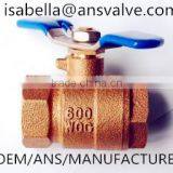 Bronze Ball Valve Price, Threaded, 1/4" ~4"npt Ball Valve
