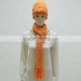 TYCAP081 Ladies Orange Knitted Capes