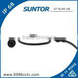 Black Nylon 9 Pin Aviation Electrical Connectors To RJ45 Converter For POE thumbnail-3