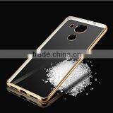 C&T Ultra Slim Metal Plating Frame Clear Soft Gel TPU Silicone Back Cover for Huawei Ascend Mate 8 thumbnail-3