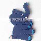 Elephant Shaped Cute Custom Soft Rubber Key Chain Wholesale PVC Key Ring