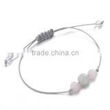 Natural Stone Pink Stone Bracelet thumbnail-2