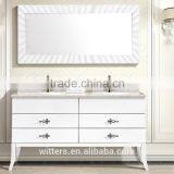 WTS8522V 40'' Modern Home Furniture Floor Mounted White Color Wood Bathroom Vanity Cabinets thumbnail-3