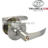 Tri-Circle High Quality Cylindrical commercial lever set door lock SP-3808-SN-H