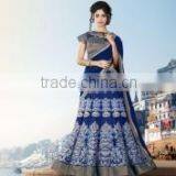 Shapeliness Navy Blue Lycra Net Lehenga Choli/indian Lehenga Online Shopping thumbnail-1