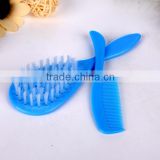 hot selling in 2015 customized color baby hair brush and comb set new design comb