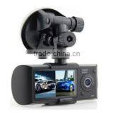X3000 2.7'' TFT Screen Video Recorder Gps Dual Camera Car Camera With GPS Function