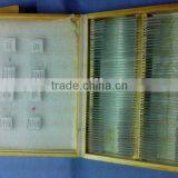 Wooden Microscope Slides(100 Pcs) Box With Index