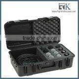 ATA Style Microphone Case for 12 Mics W/storage Compartment China Suppplier With Super Quality and Good Price thumbnail-1