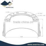 10100100730 Shentou Brake Drum 717.2329 for IVECO Truck thumbnail-1