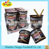 Chocolate cup strong plastic packing rich choco jam coated bar biscuit