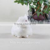 Animal Figures Artificial Animal Bunny White Rabbit With Red Eyes thumbnail-1