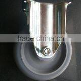 5 Inch TPR Fixed Caster Wheel With 95 x 65mm Plate thumbnail-1