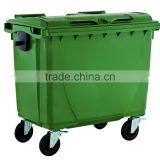 wholesale plastic trash cans 1100L large outside container