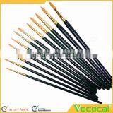 12 PCS Detail Paint Miniature Brush Make Up Makeup Cosmetic Face Body Paint Nylon Hair Brush Set Artist Watercolor Oil Painting thumbnail-5