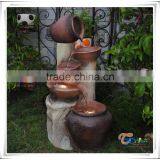 Beautiful Bowl Resin Led Light Japanese Garden Water Fountain thumbnail-1