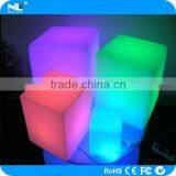High Quality Make LED Decorative Lighted Cube Furniture / Plastic LED Rgb Cube Light Chair thumbnail-3