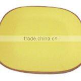 Yellow Melamine Plates Oblong for Dinner thumbnail-1
