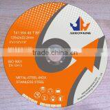 5" 125x2x22.2mm Super Thin Flat Resin Bonded Reinforced Cutting Wheel for Stainless Steel thumbnail-1
