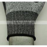 NMSAFETY CE EN388 4343 Black Smooth Nitrile on Palm HPPE Glove Cut Level 3 Cut Resistant Glove Anti-cut Safety Working Glove thumbnail-4