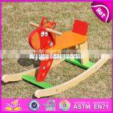 2017 New Design Funny Rocking Horse Toddlers Wooden Ride on Toys W16D109-S thumbnail-1