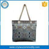 100% Natural Printed Calico Canvas Shopping Tote Cotton Bag thumbnail-1