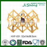 Antique Foldable Natural Bamboo Wine Rack for Sales thumbnail-1