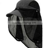 White Gauze Male Mosquitoes in Summer Bees Neck Guard Covered Face Fishing Hat Man Sun Hat Covered Face Outdoor Sun Hat thumbnail-3