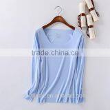 Fashion Custom Plain Long Sleeve Women Bulk Wholesale t Shirts thumbnail-3